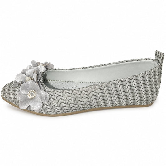 Crystal Bloom Girls Flats