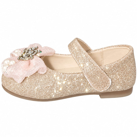 Royal Crown Glitter Flats
