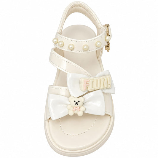 Blush Bow Charm Sandals