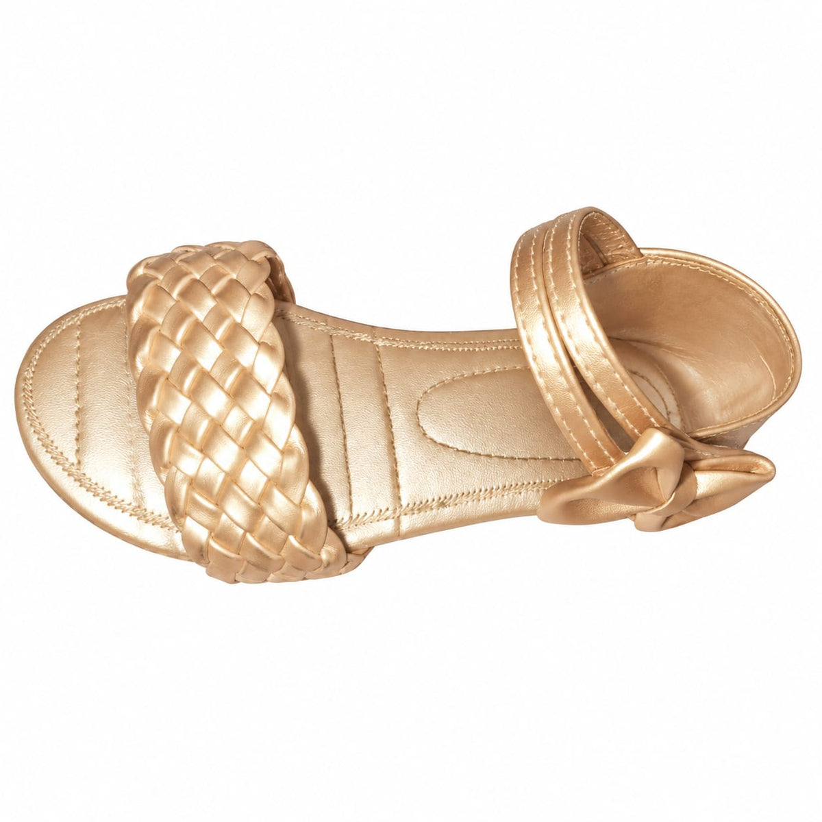Blush Crystal Charm Sandals.