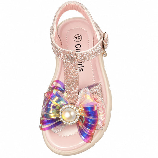 Rainbow Glow Princess Sandals