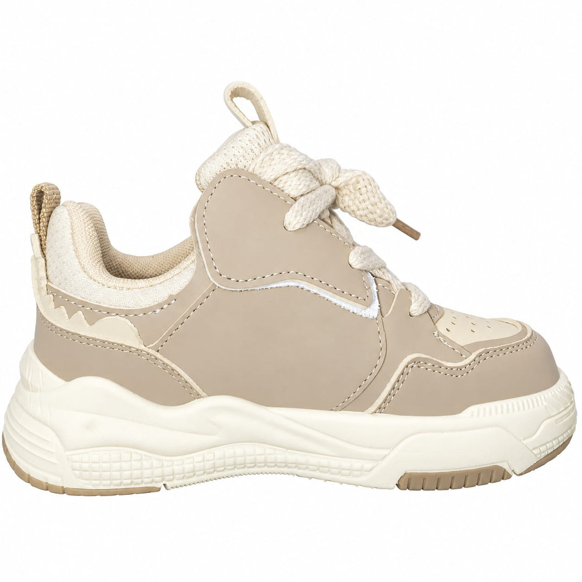 Beige Trend Kids Sneakers.
