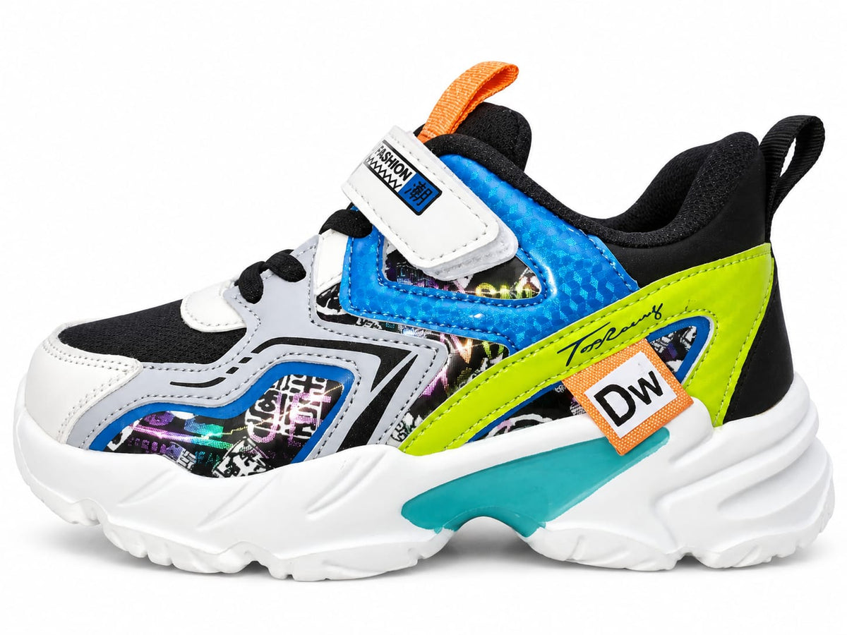 Neon Street Kids Sneakers.