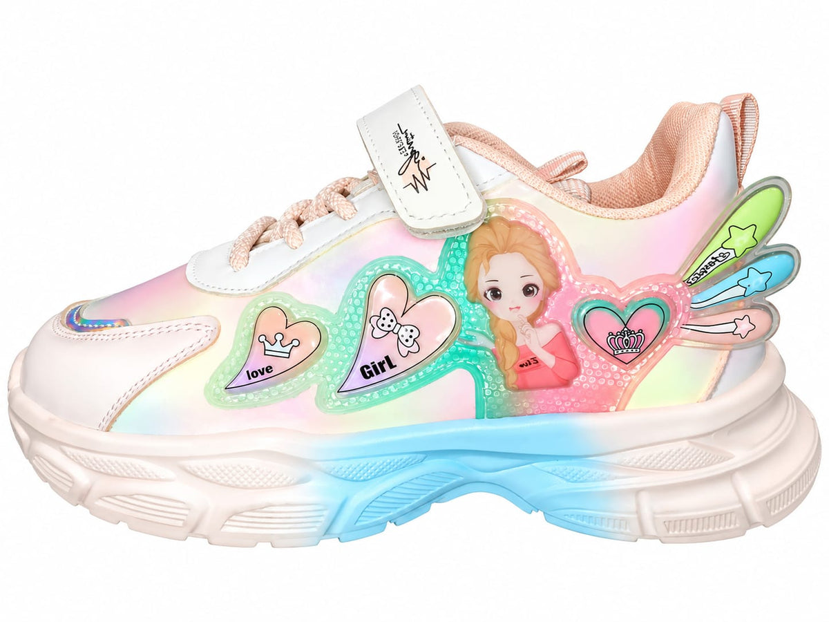 Princess Glow Kids Sneakers