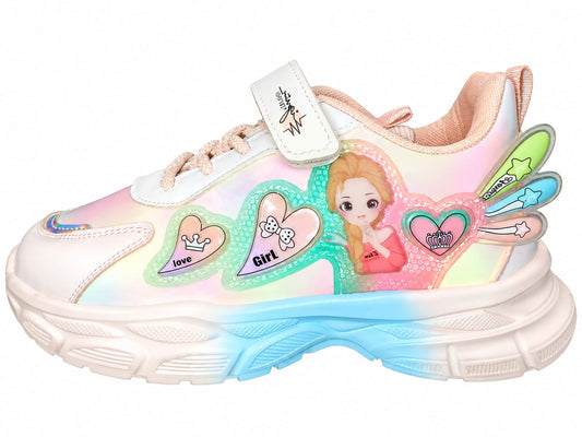 Princess Glow Kids Sneakers