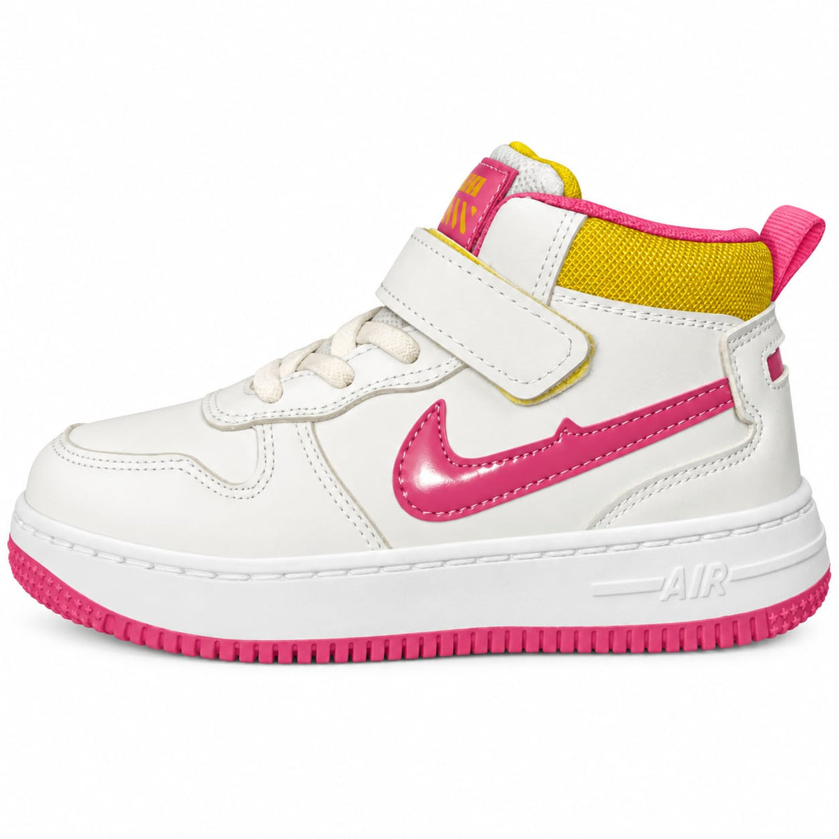 Pink Spark High-Top Kids Sneakers