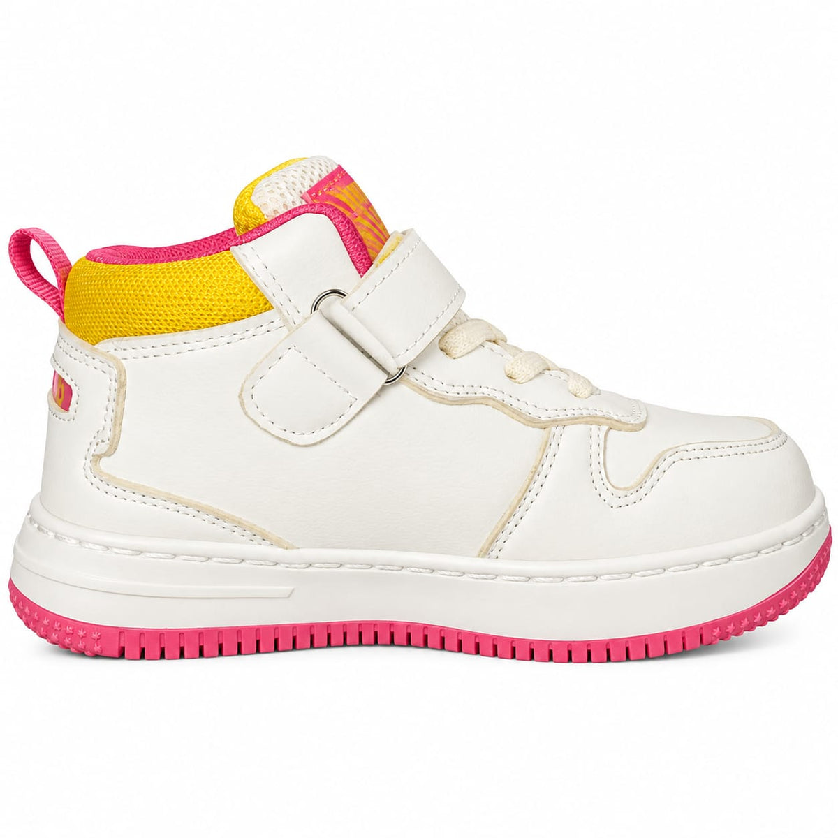 Pink Spark High-Top Kids Sneakers