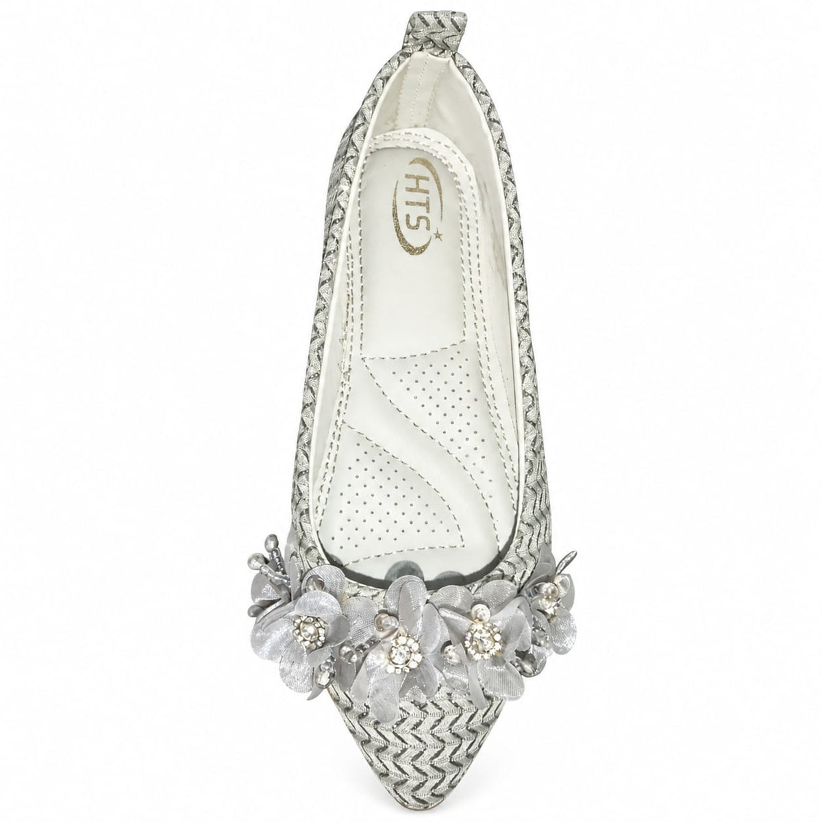 Crystal Bloom Girls Flats