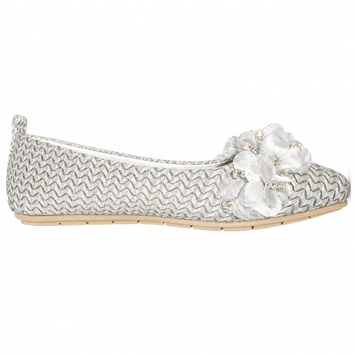 Crystal Bloom Girls Flats