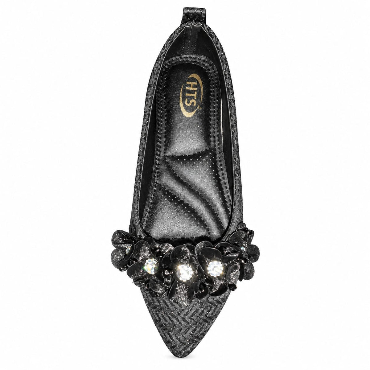 Crystal Bloom Girls Flats