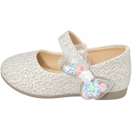 Confetti Bow Girls Flats