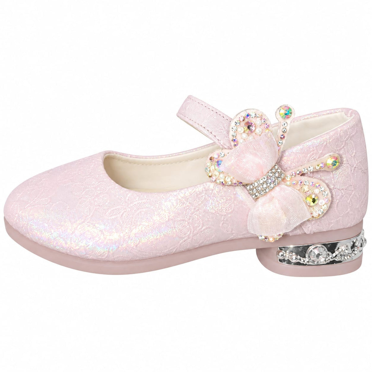 Blush Crystal Princess Heels Pumps