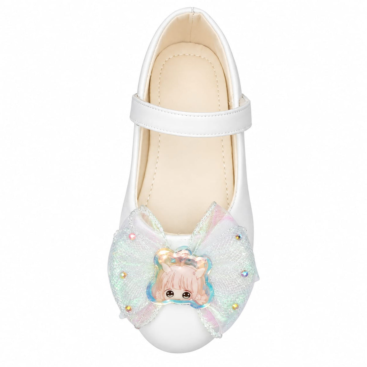Rainbow Bow Girls Mary Janes