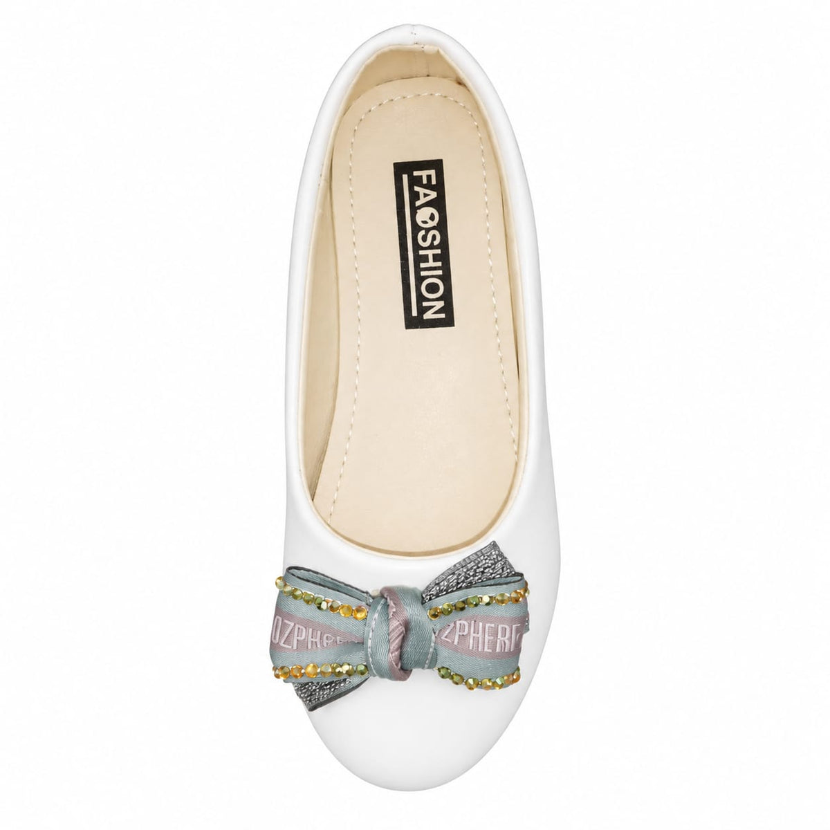 Signature Bow Girls Flats.