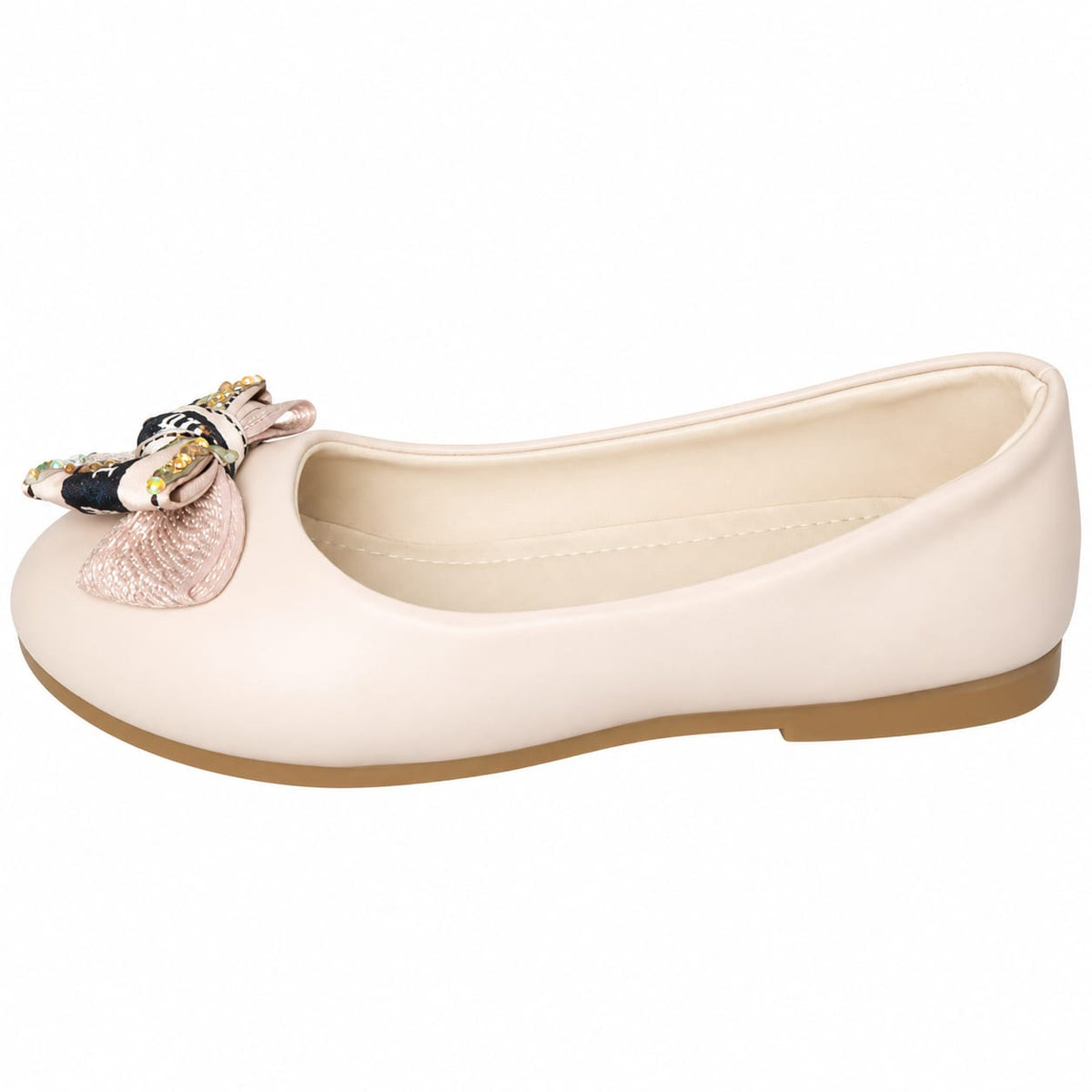 Signature Bow Girls Flats.