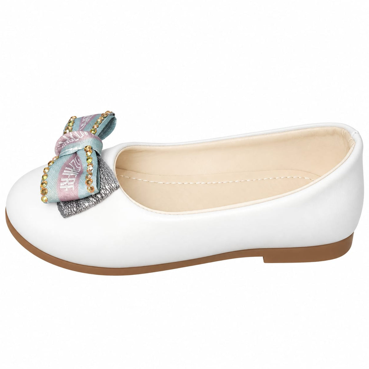 Signature Bow Girls Flats.