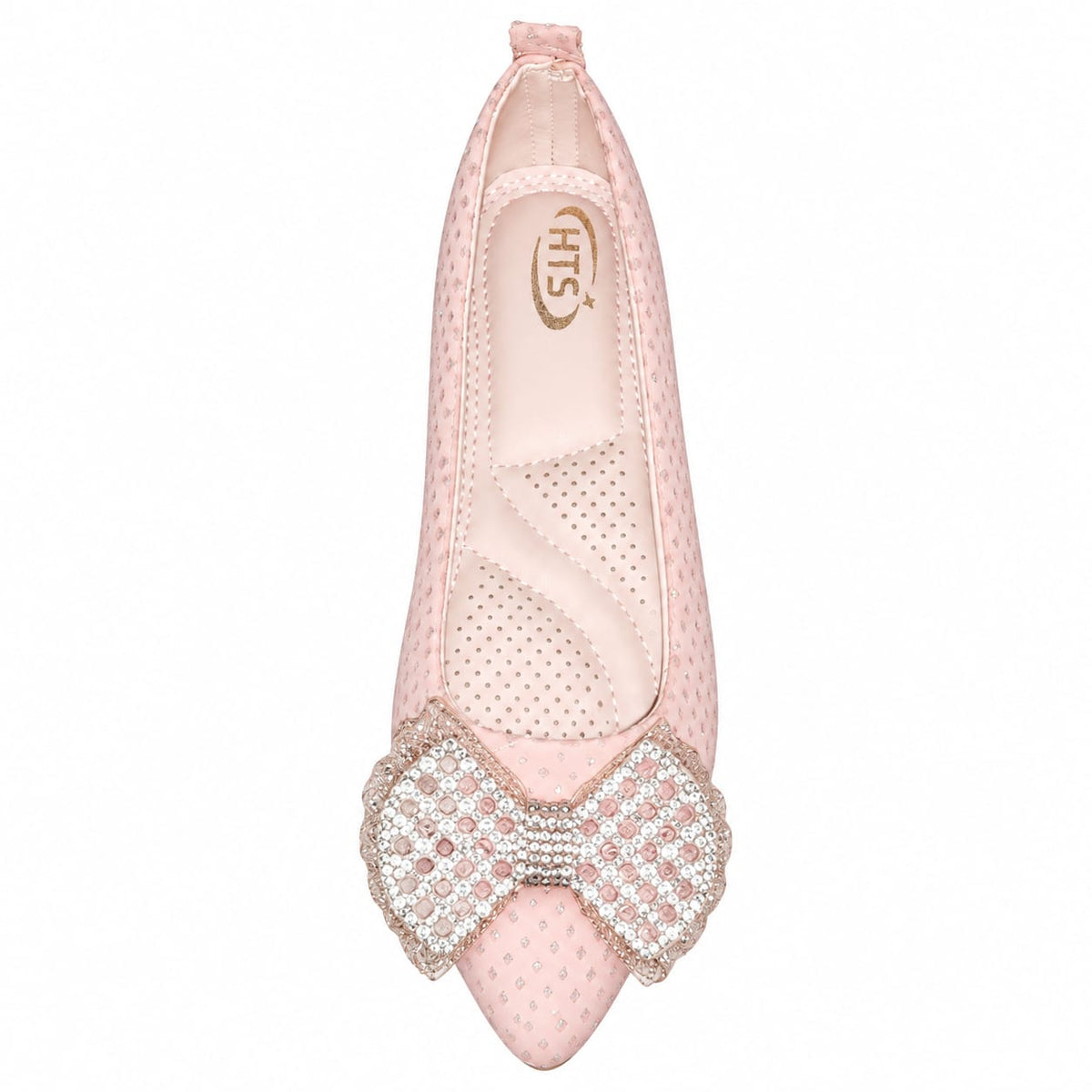 Midnight Crystal Bow Flats