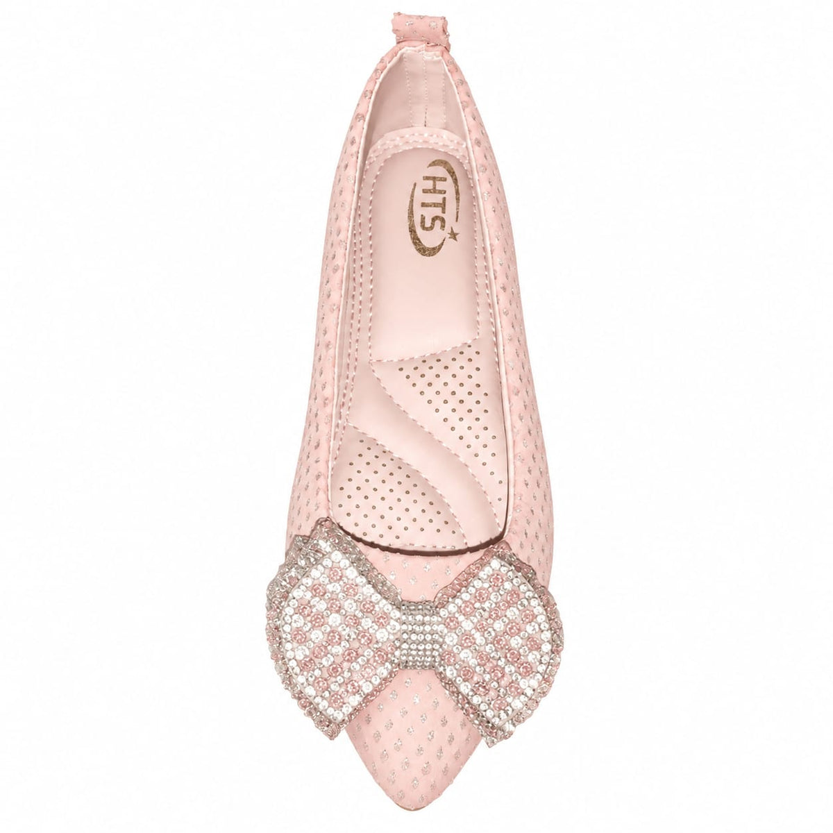 Midnight Crystal Bow Flats
