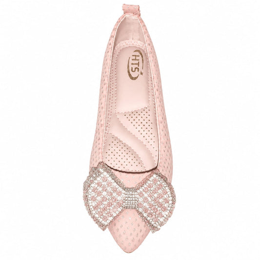 Midnight Crystal Bow Flats