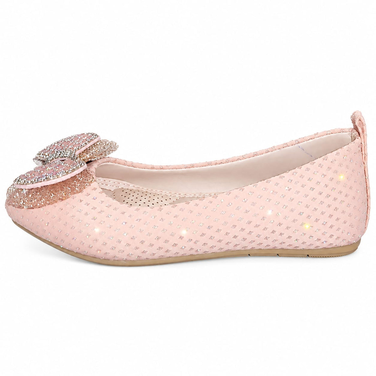 Midnight Crystal Bow Flats