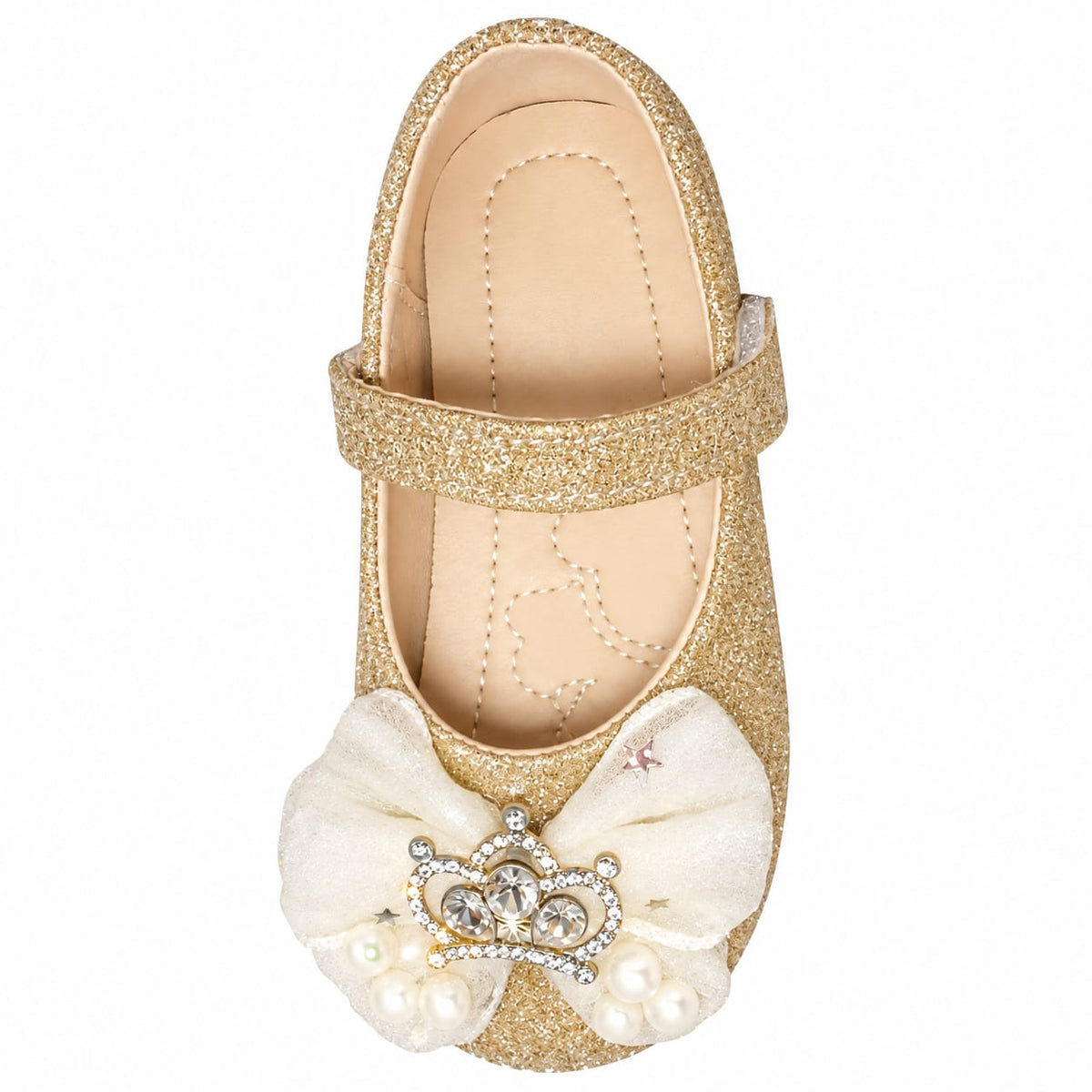 Royal Crown Glitter Flats