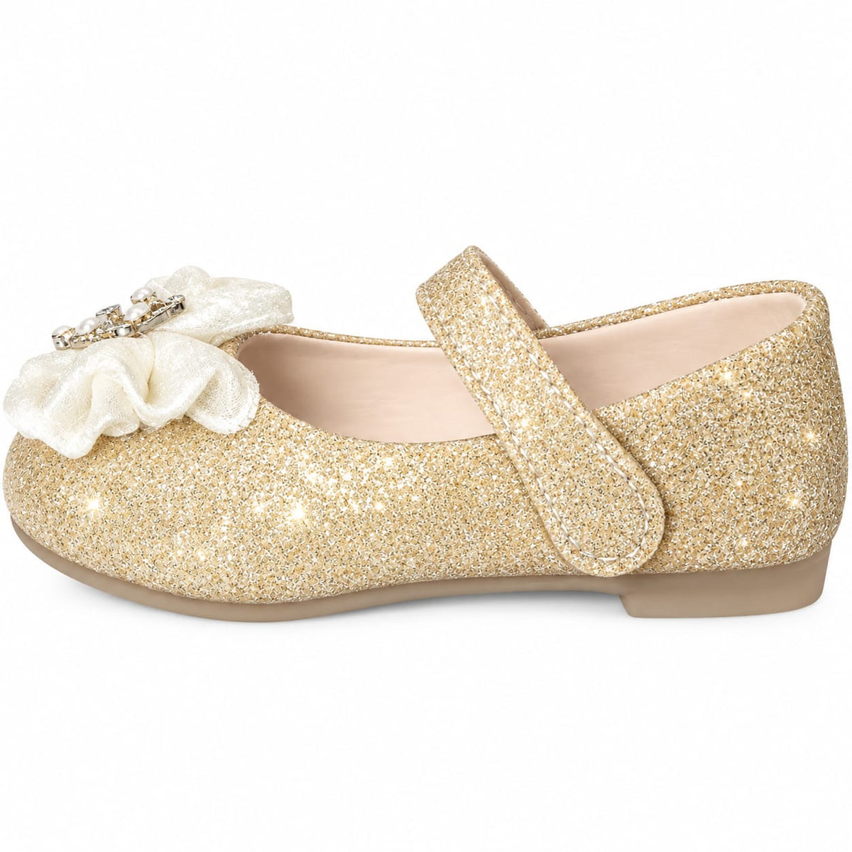 Royal Crown Glitter Flats