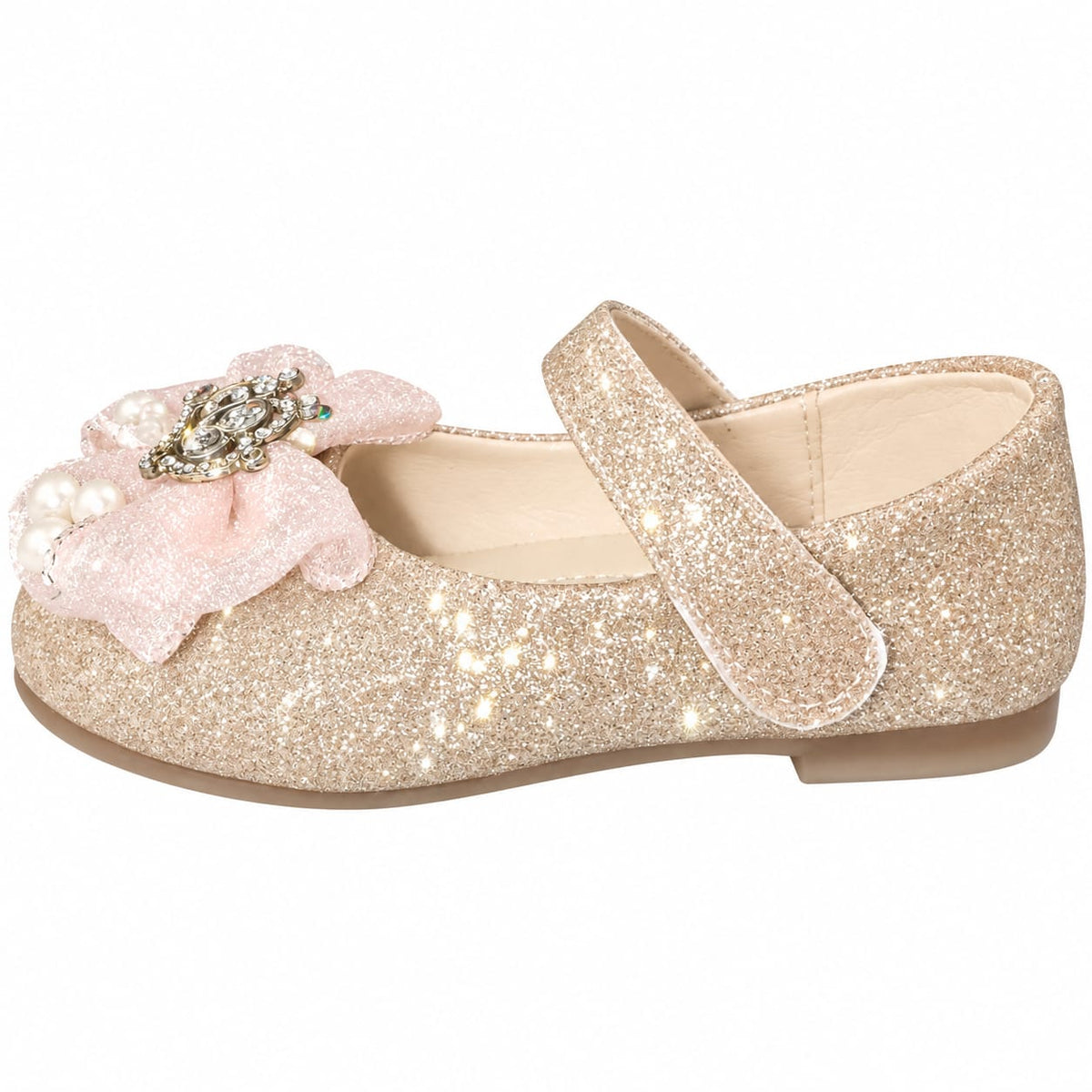 Royal Crown Glitter Flats