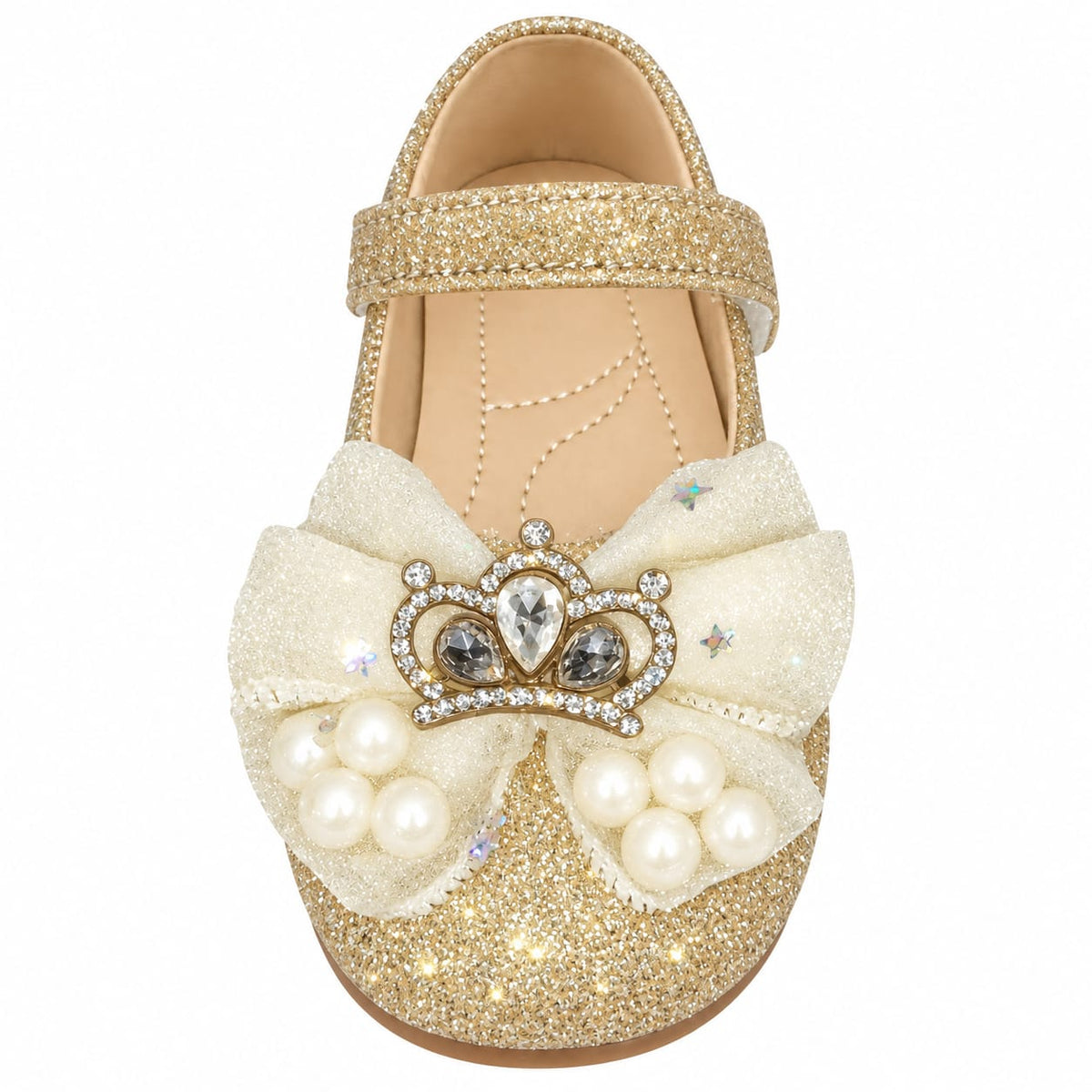 Royal Crown Glitter Flats