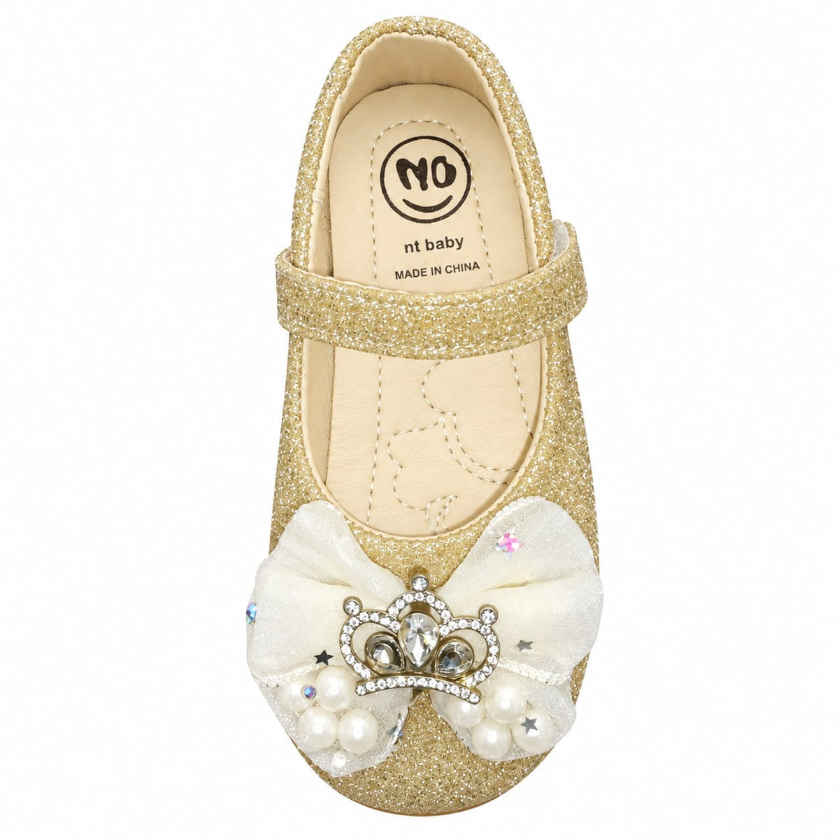 Royal Crown Glitter Flats