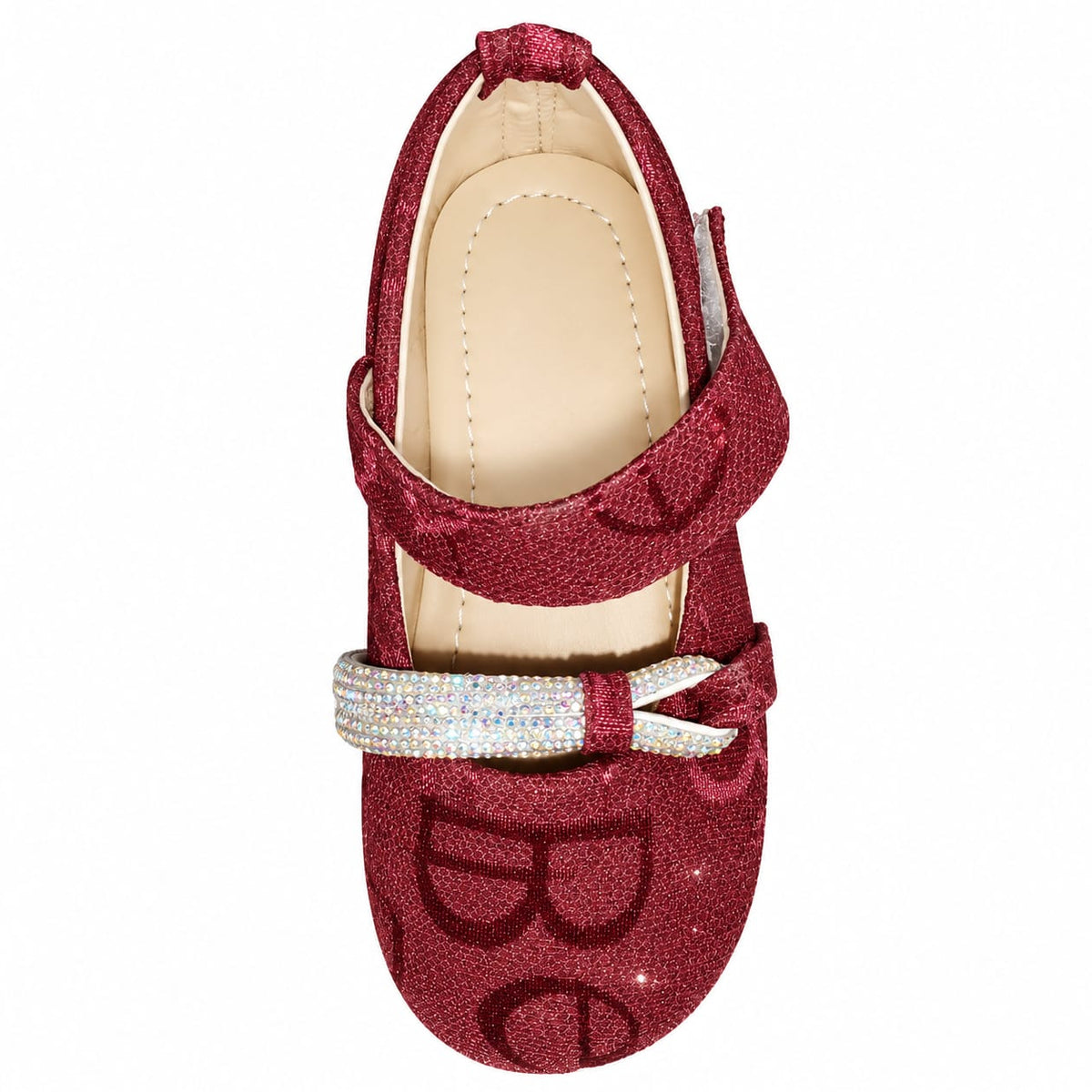 Ruby Sparkle Bow Flats.