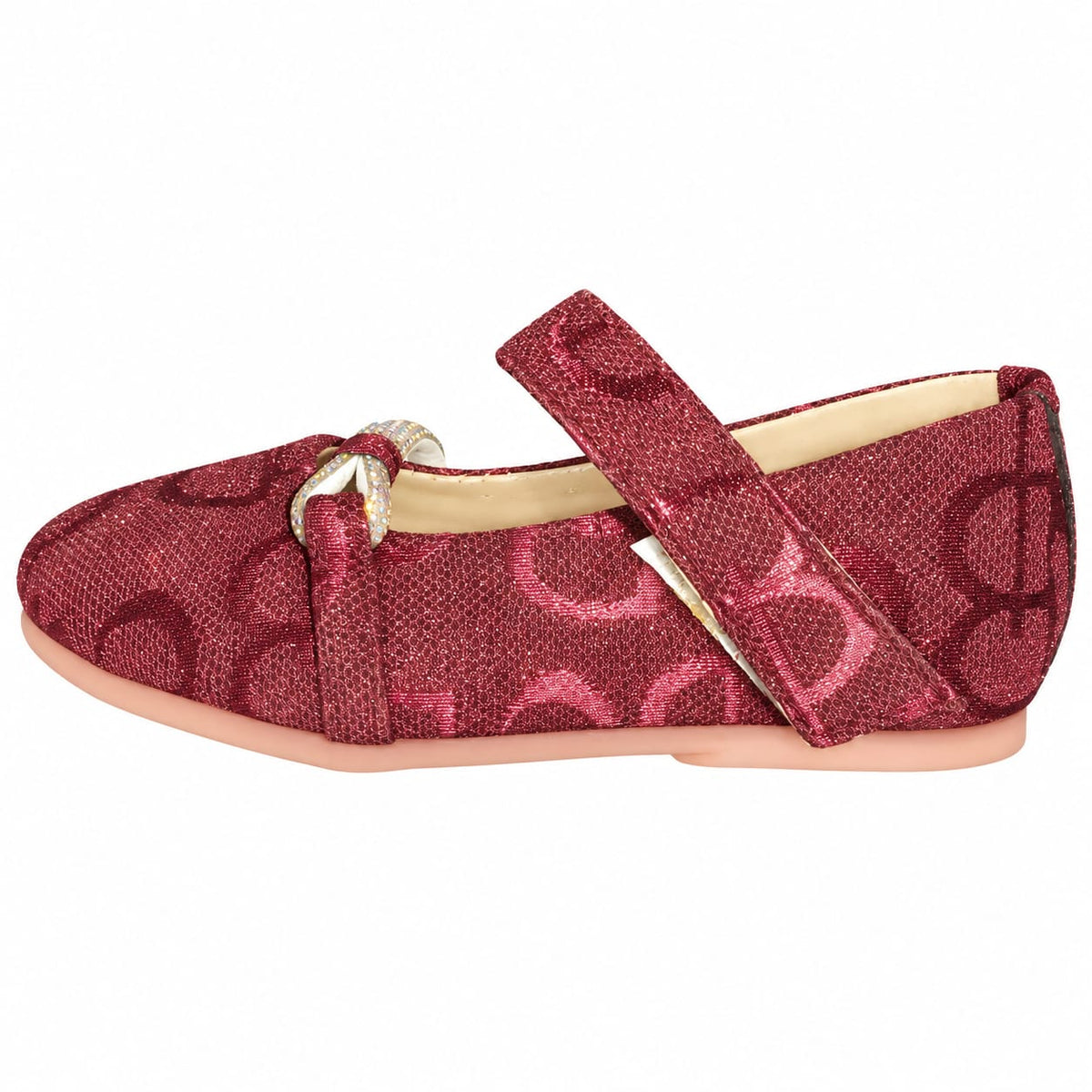 Ruby Sparkle Bow Flats.