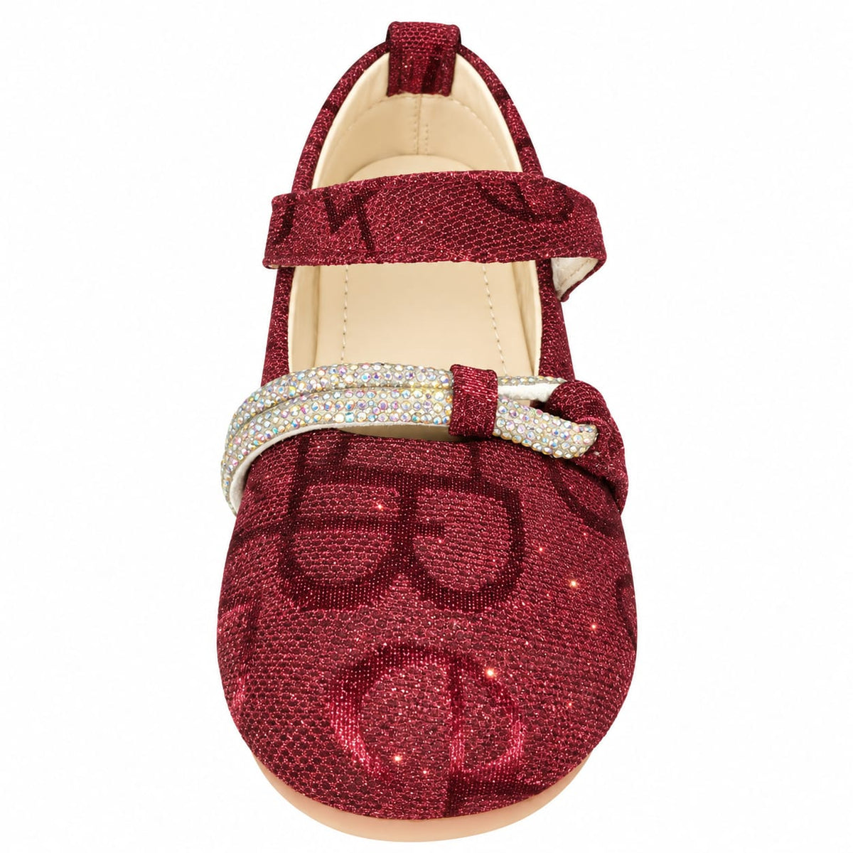 Ruby Sparkle Bow Flats.