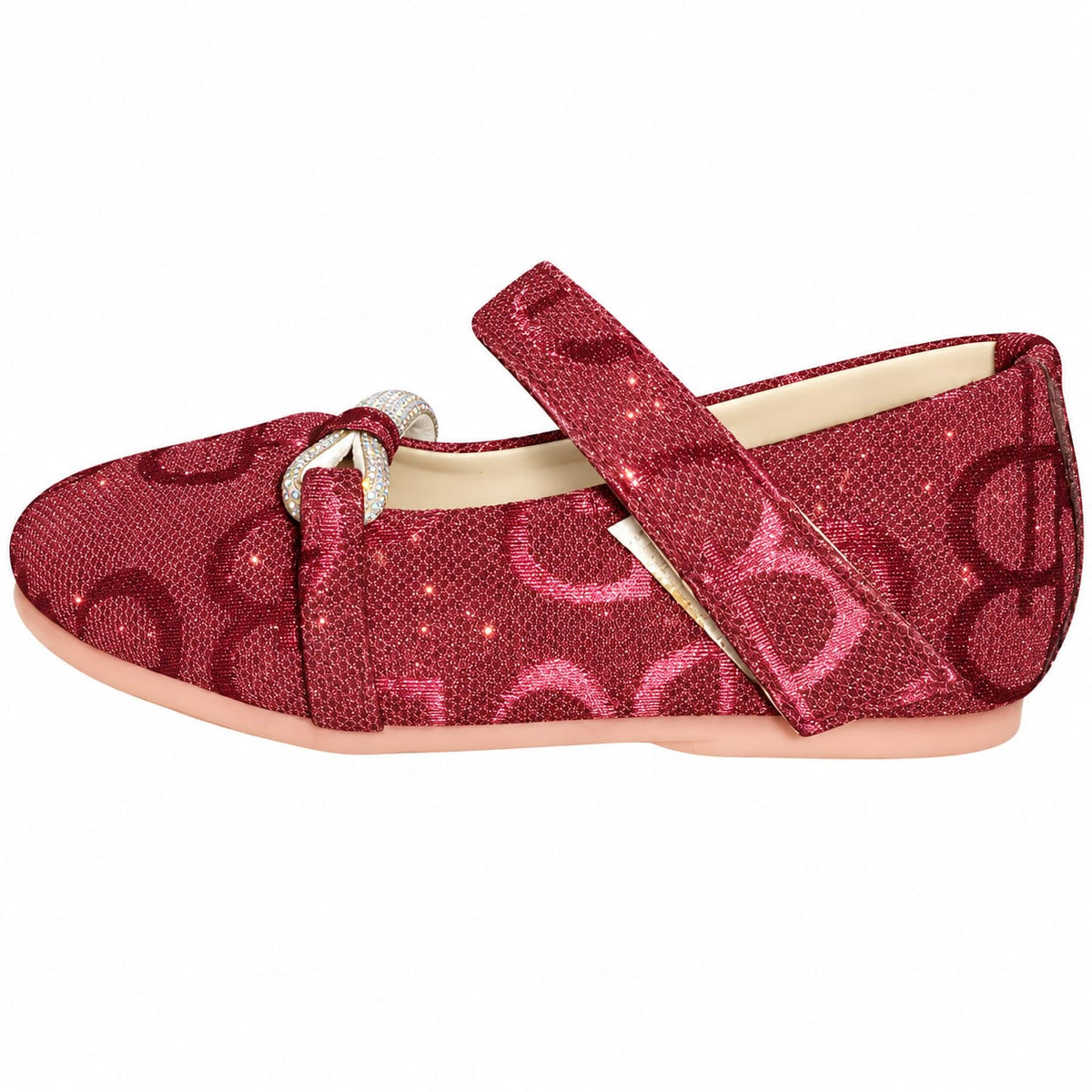 Ruby Sparkle Bow Flats.