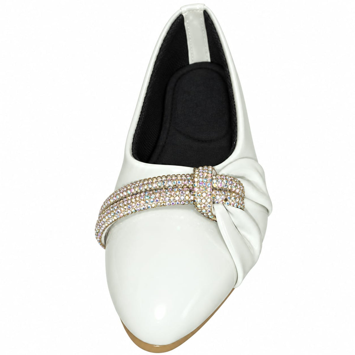 Ivory Crystal Knot Flats