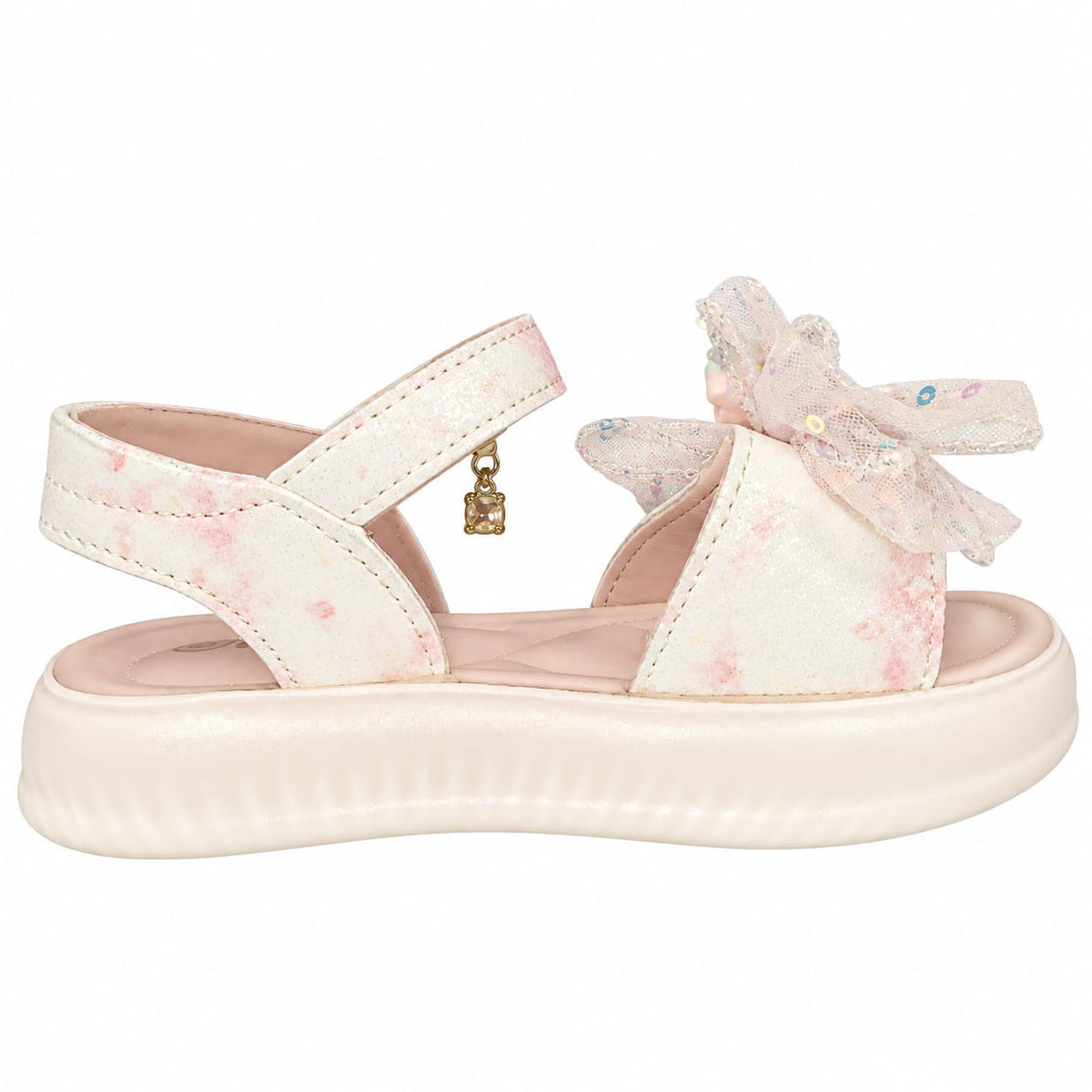 Floral Bow Party Sandals