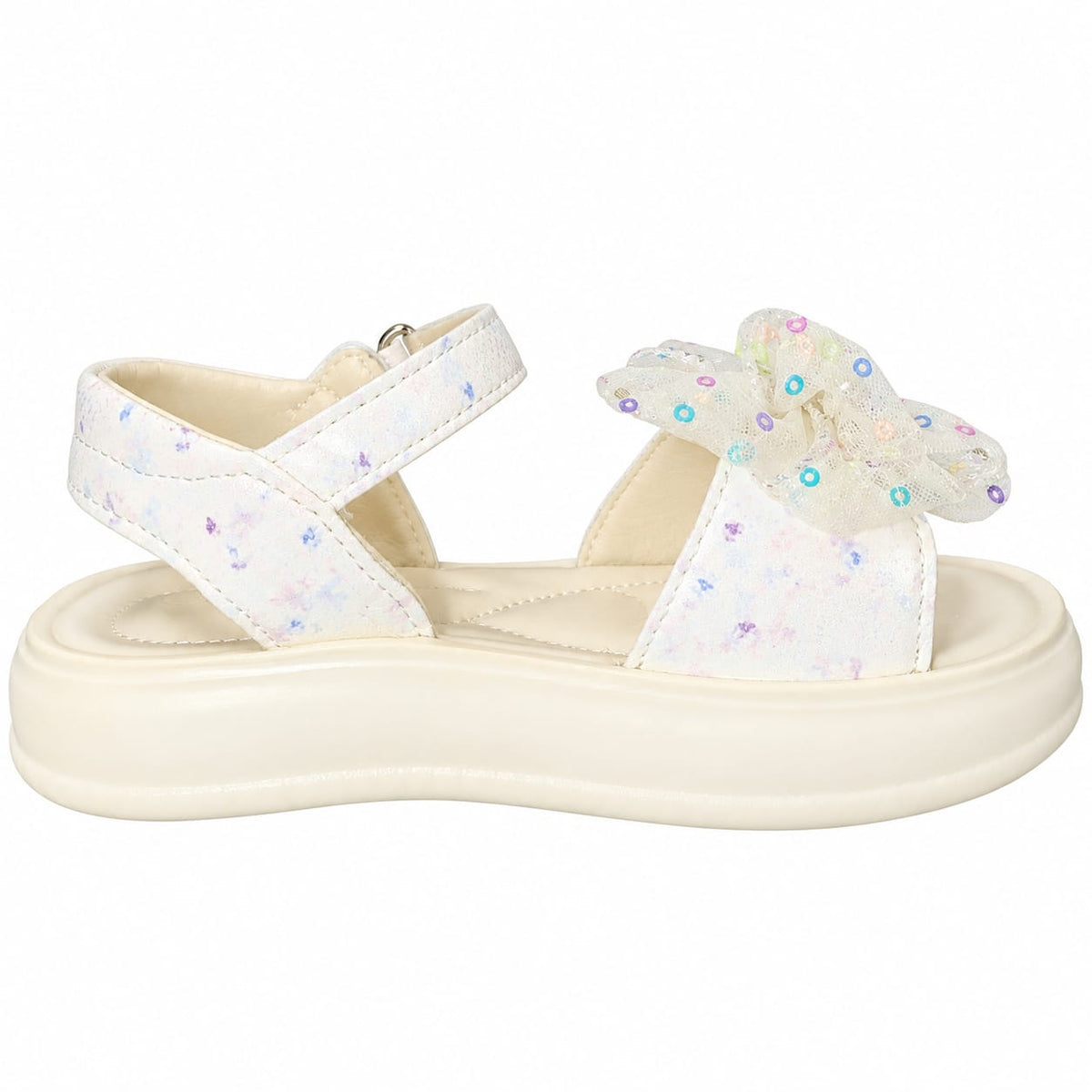 Floral Bow Party Sandals