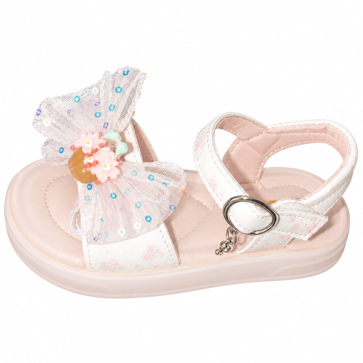 Floral Bow Party Sandals