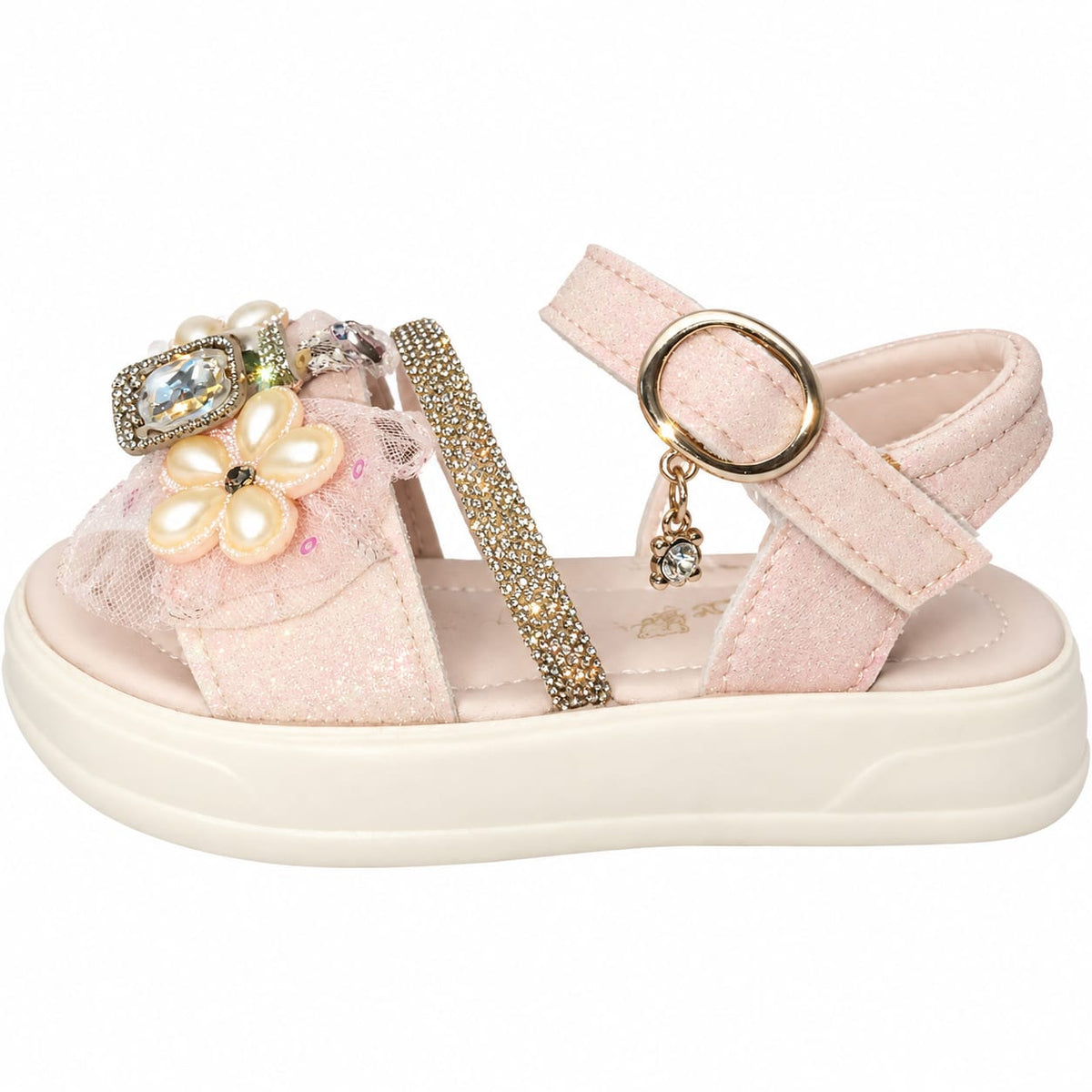 Pearl Daisy Jewel Sandals.