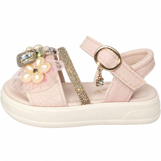 Pearl Daisy Jewel Sandals.
