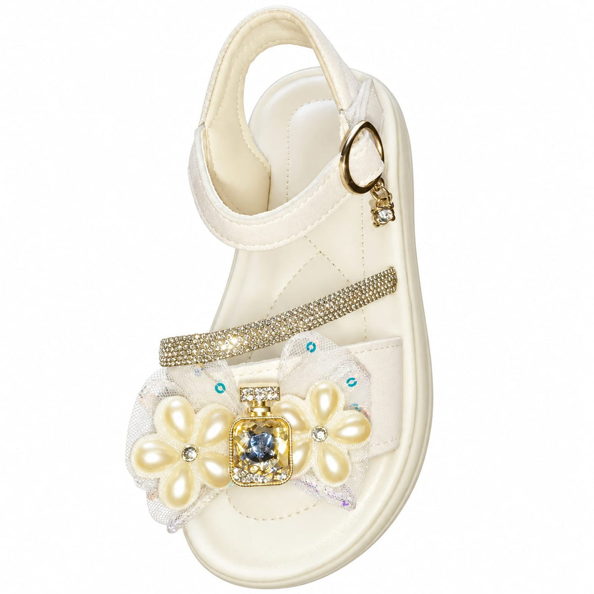 Pearl Daisy Jewel Sandals.