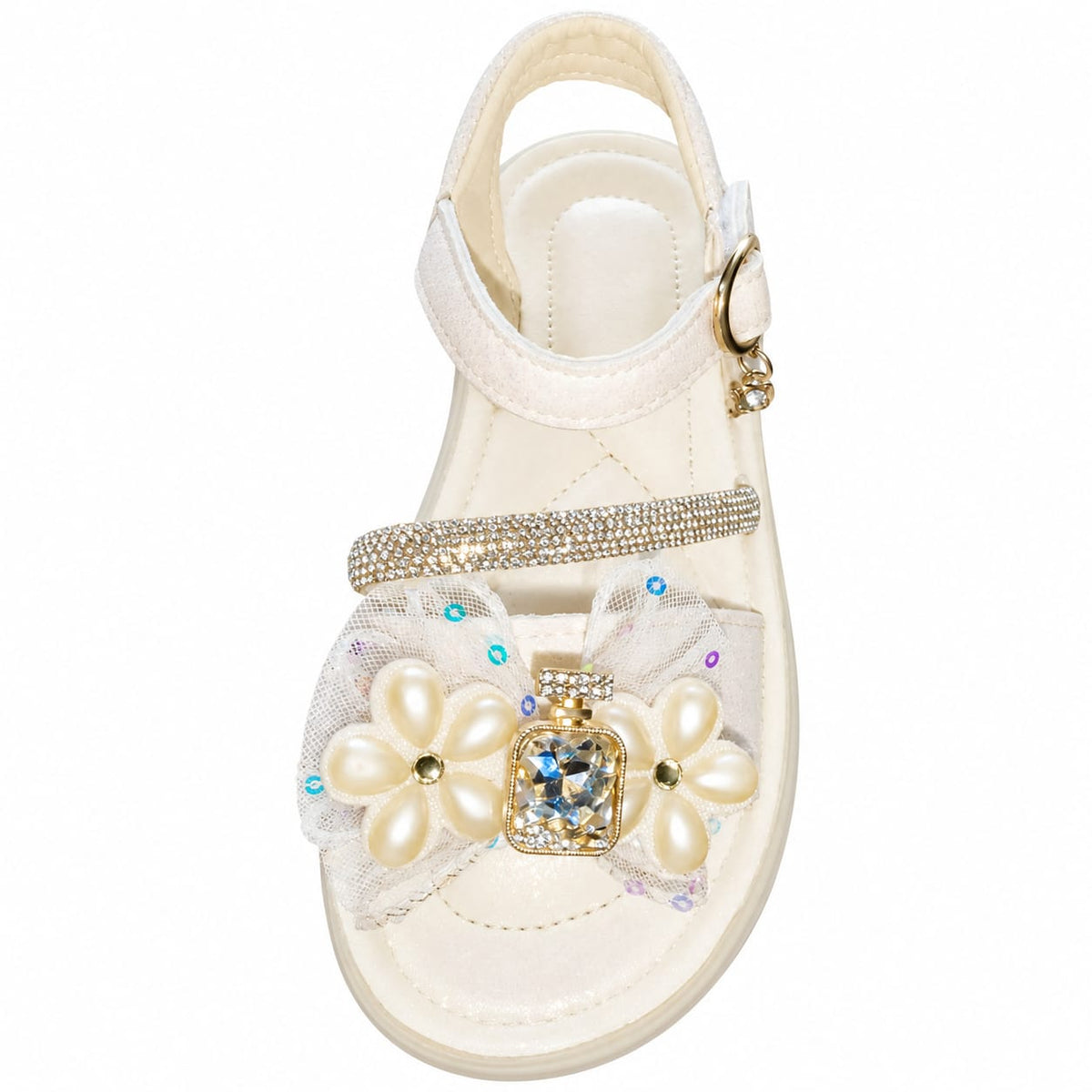 Pearl Daisy Jewel Sandals.