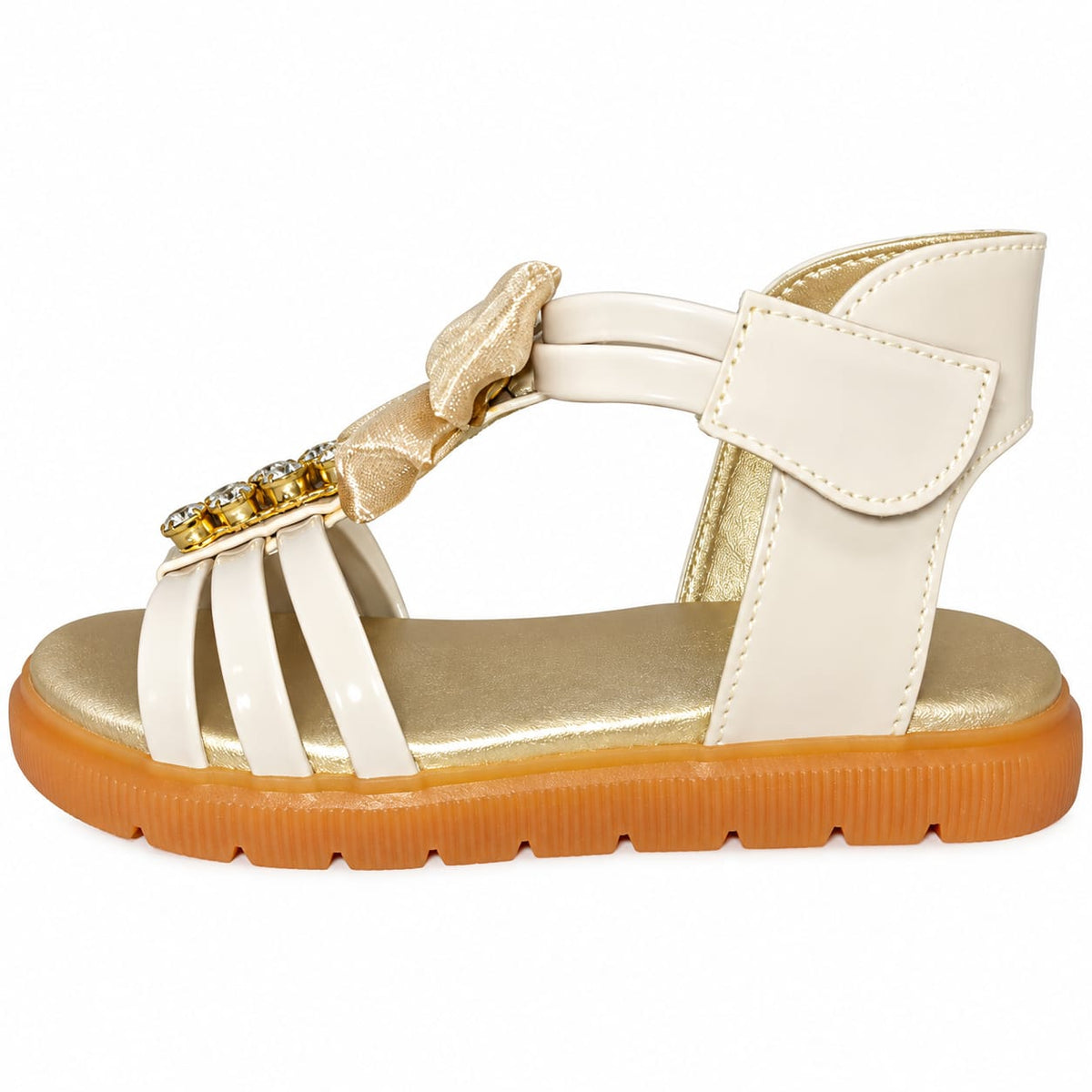 Golden Bow Princess Sandals