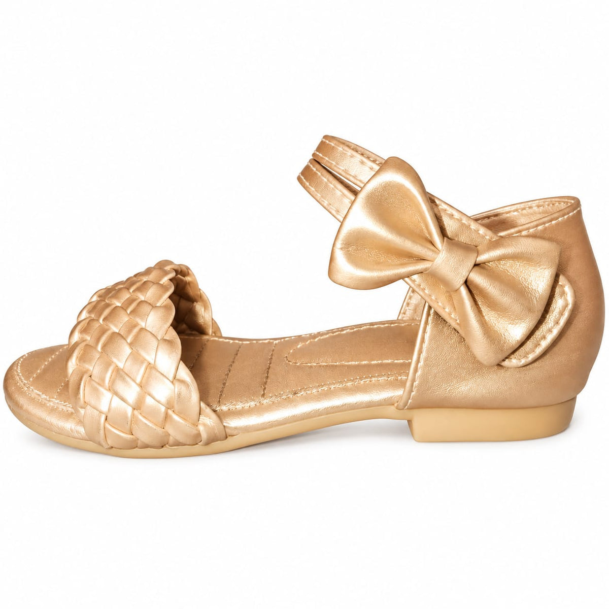 Blush Crystal Charm Sandals.