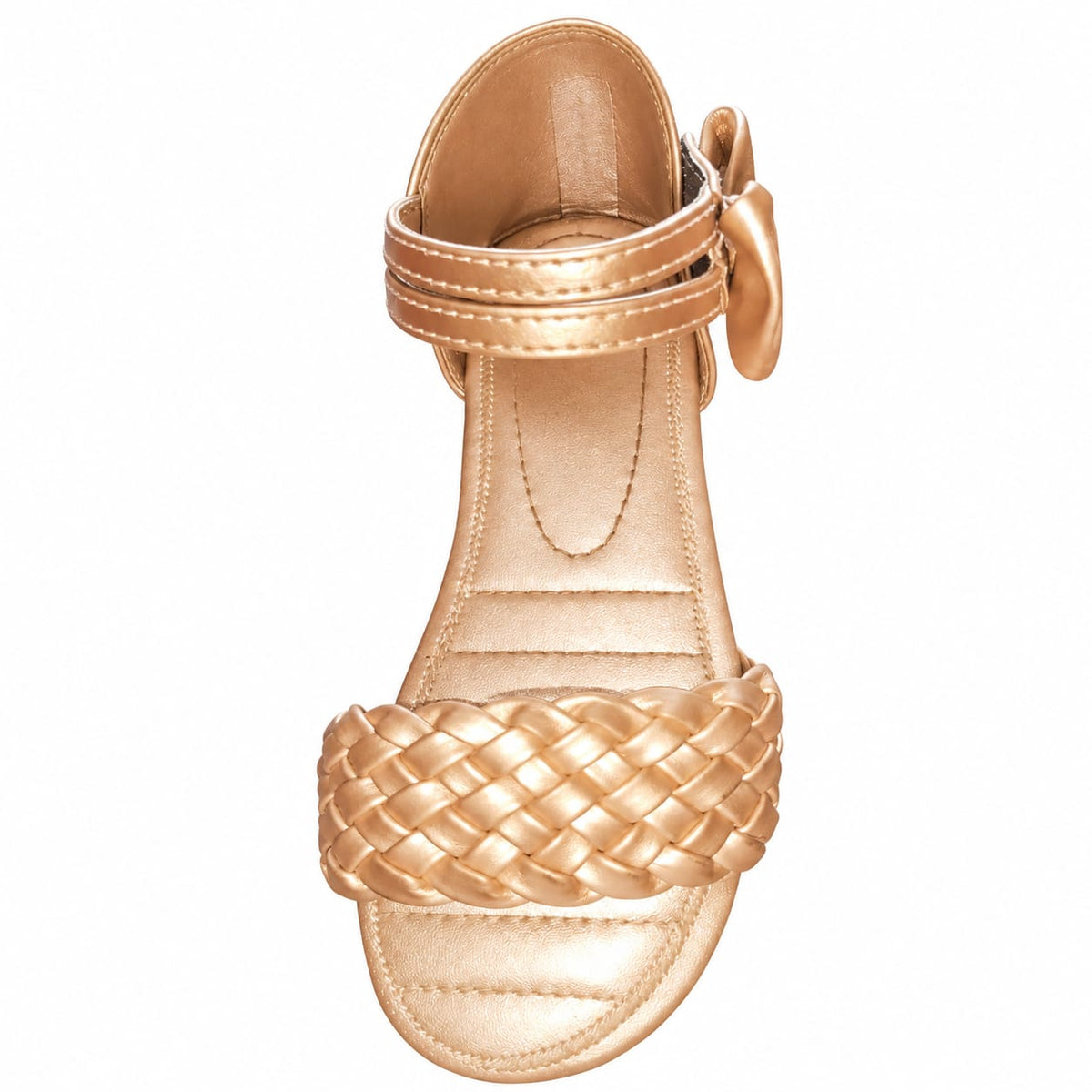 Blush Crystal Charm Sandals.