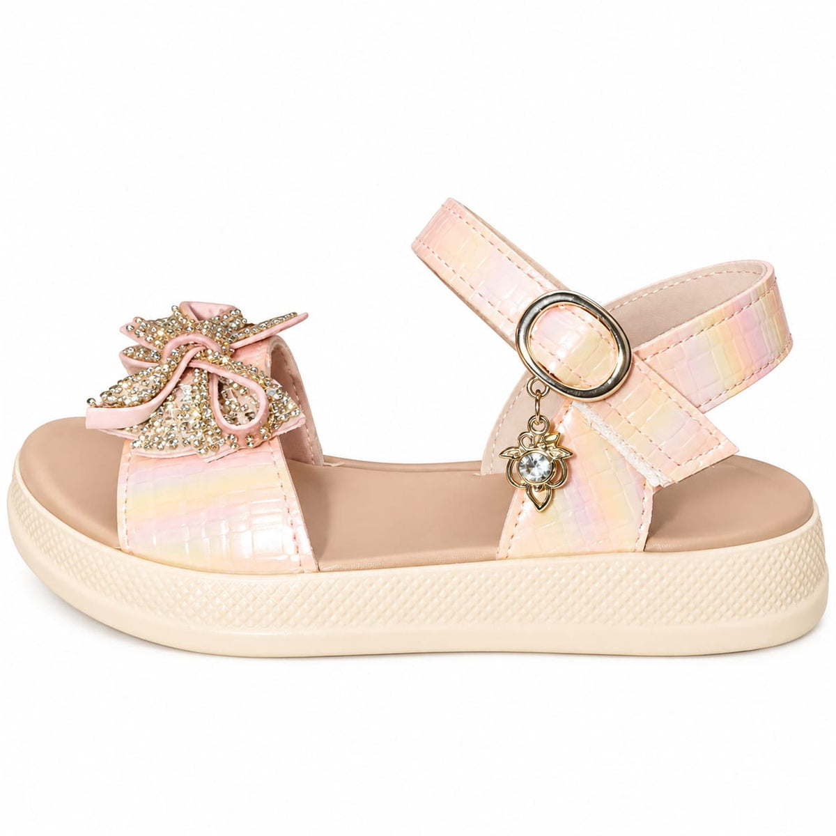 Ivory Luxe Platform Sandals