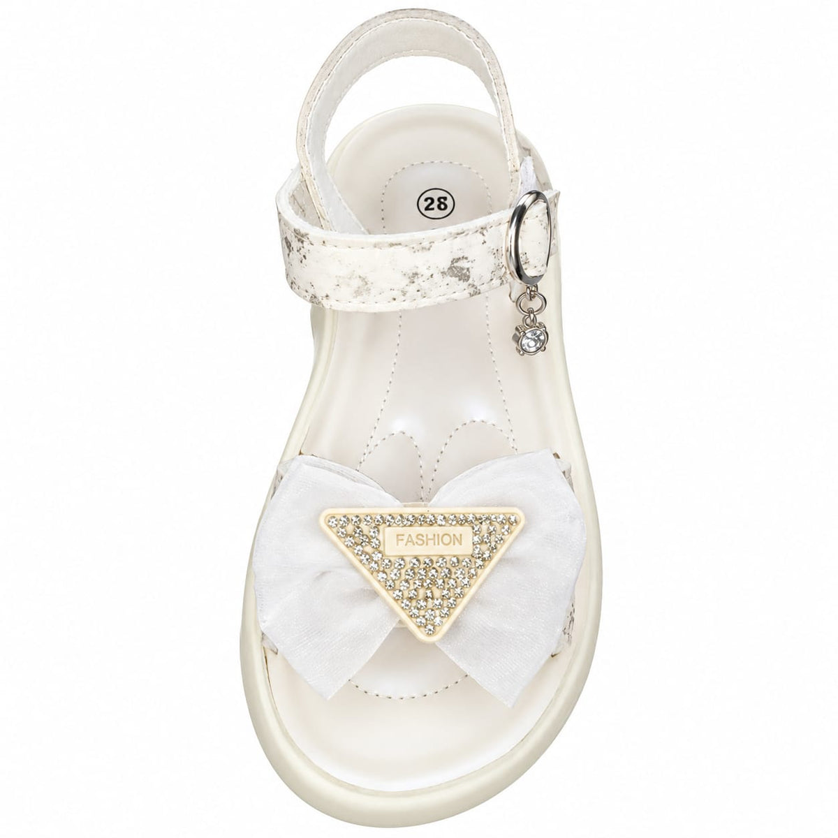 Golden Blossom Bow Sandals