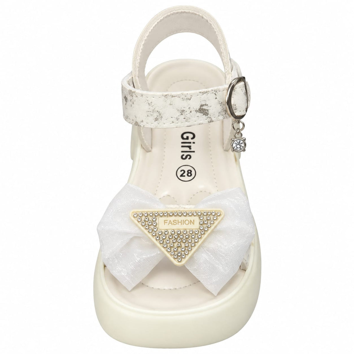 Golden Blossom Bow Sandals