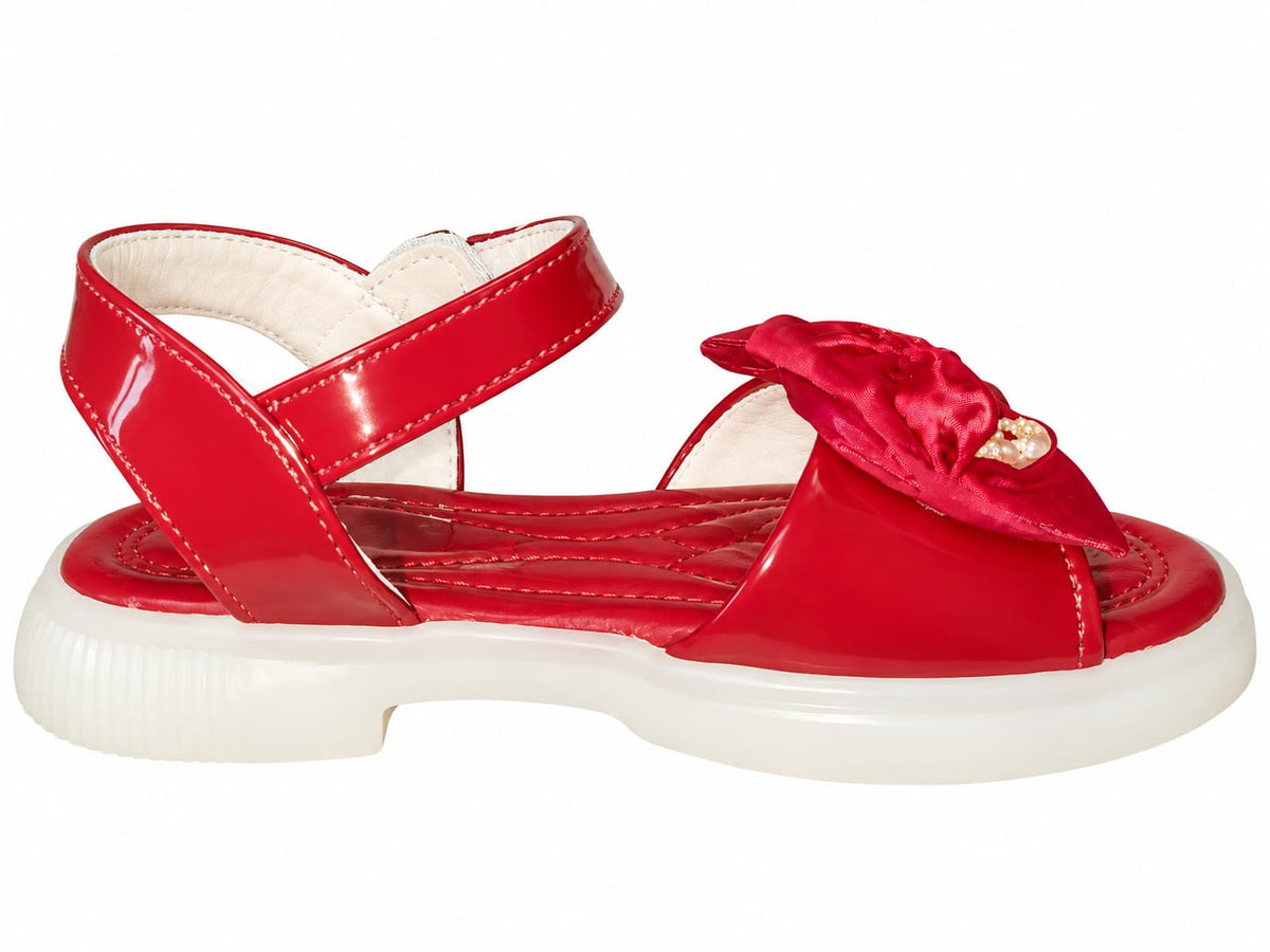 Midnight Rose Bow Sandals