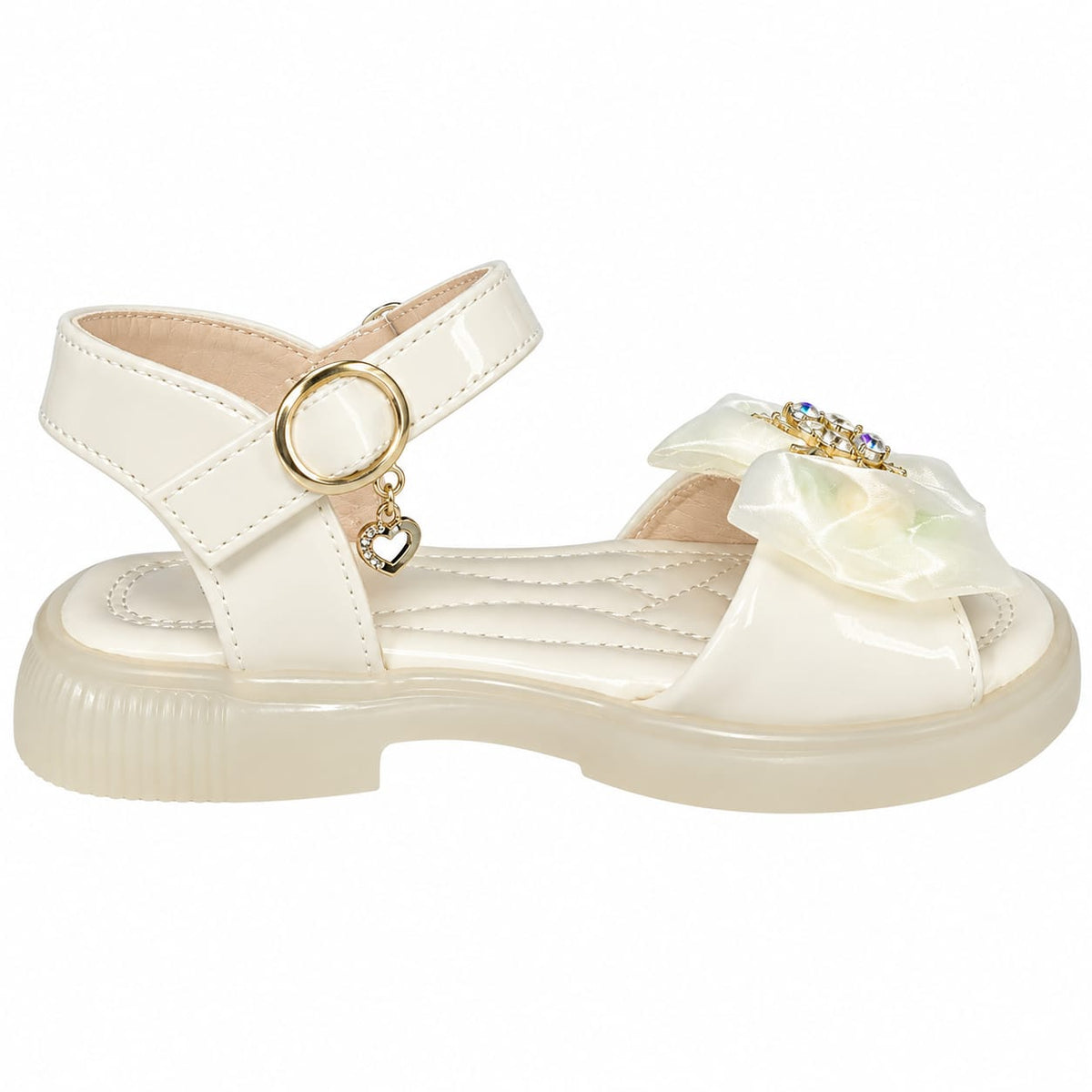 Midnight Rose Bow Sandals