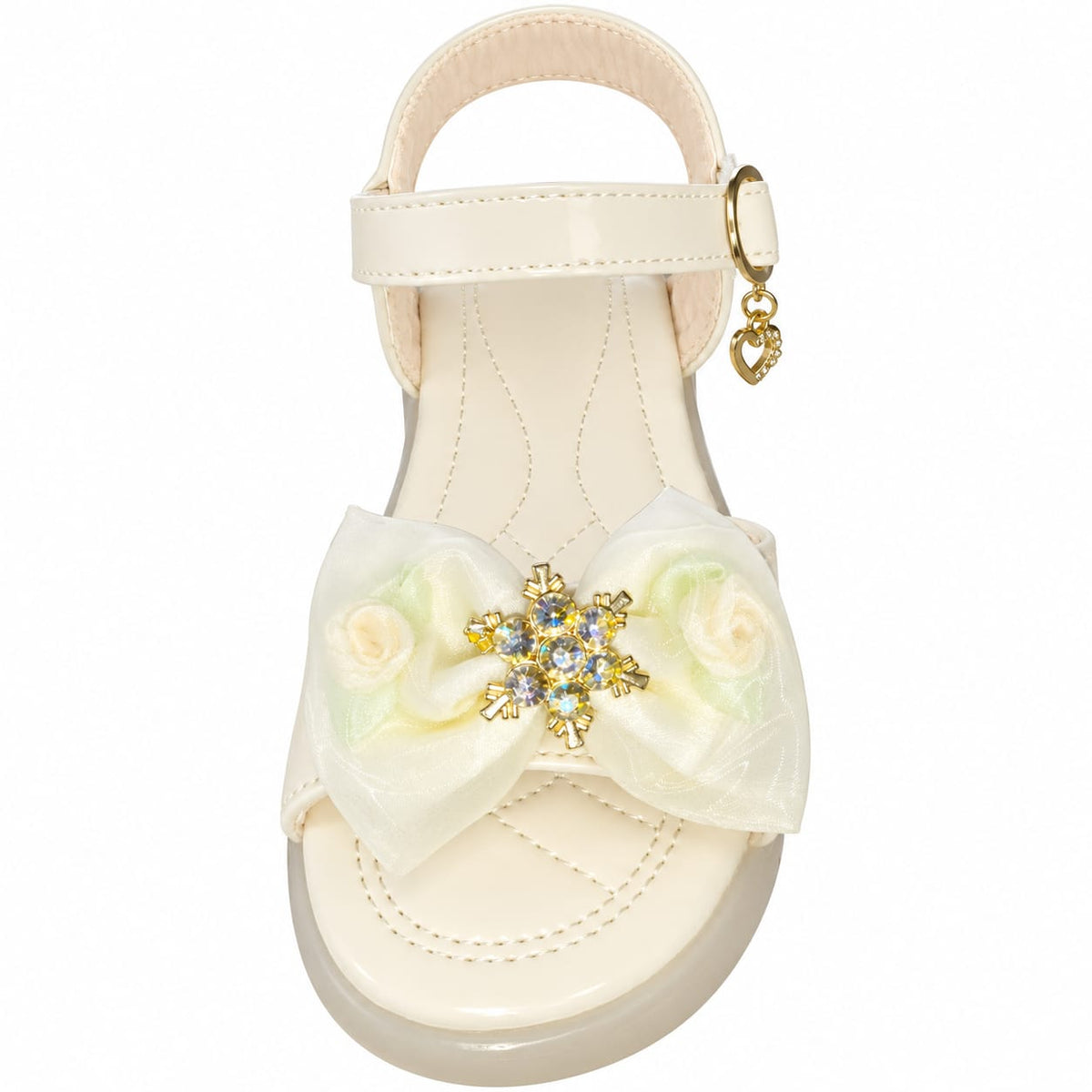 Midnight Rose Bow Sandals